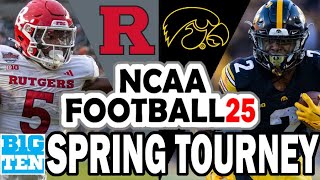 Rutgers at Iowa  Big Ten Spring Tournament Round 1 NCAA 25 [upl. by Akiemahs427]