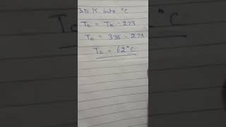 Convert K into °C [upl. by Baylor]