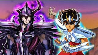 Caballeros del zodiaco Radamantis de Wivern vs Seiya de Pegaso [upl. by O'Neil]