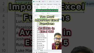 Excel 365 Two Superb Functions‼️Learn Microsoft Excel excel exceltricks exceltips shorts [upl. by Wadsworth]