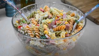 Μακαρονοσαλάτα εύκολη και πεντανόστιμη  delicious pasta salad  Greek Cooking by Katerina [upl. by Nwavahs]