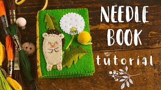 Felt needle book tutorial [upl. by Ramel]