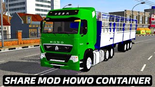 Share mod howo a7 container bussid v361  Bus simulator Indonesia [upl. by Hsaka]