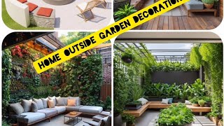 Home outside Garden decoration ideas interiordecorate tendingvideo vairalvideo plslikesubscribe [upl. by Leitnahs]