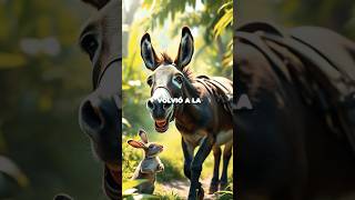 El burro de la joroba 🫏 cuentosdivertidos humor animales parati foryou fyp viralshorts [upl. by Goar]