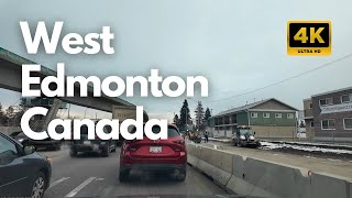 Driving in West Edmonton Alberta  Meadowlark amp West Edmonton Mall Area Neighborhoods November 2024 [upl. by Odnomra]