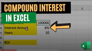 How to Calculate Compound Interest in Excel A StepbyStep Guide [upl. by Ddene]