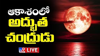 ఆకాశంలో అద్భుత చంద్రుడు LIVE  Strawberry Supermoon 2022  TV9 [upl. by Mel]