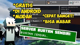 CARA MEMBUAT SERVER MINECRAFT PE [upl. by Joh]