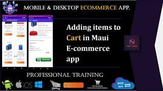 NET Maui Apps  Ecommerce adding items to Cart in MAUI application Web API SQL Server amp EF Core [upl. by Essilrahc308]