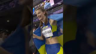 Yaroslava Mahuchikh secured GOLD for Ukraine at Paris2024 Olympics [upl. by Harima]