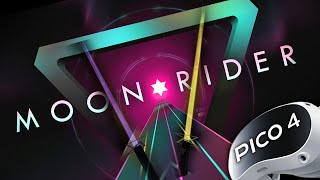 PICO 4  Le BEAT SABER GRATUIT du Web ► MOON RIDER  Comment y jouer [upl. by Colene865]