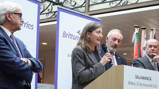 Paula Molloy speech at Brittany Ferries event in Bilbao [upl. by Ydnir663]