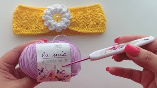 Diadema fácil tejida a crochet [upl. by Navoj]