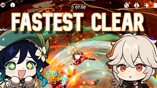 FASTEST Taishan Mansion Domain Clear with Venti  Genshin Impact [upl. by Blum]