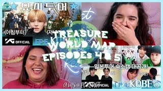 Now Yoshis Hometown 🥰 Reacting TREASURE WORLD MAP EP4 amp EP5 KOBE  Ams amp Ev React [upl. by Tengler103]