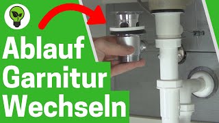 Ablaufgarnitur Wechseln ✅ GENIALE ANLEITUNG Wie Waschbecken Ablaufventil mit Überlauf Austauschen [upl. by Pliske]